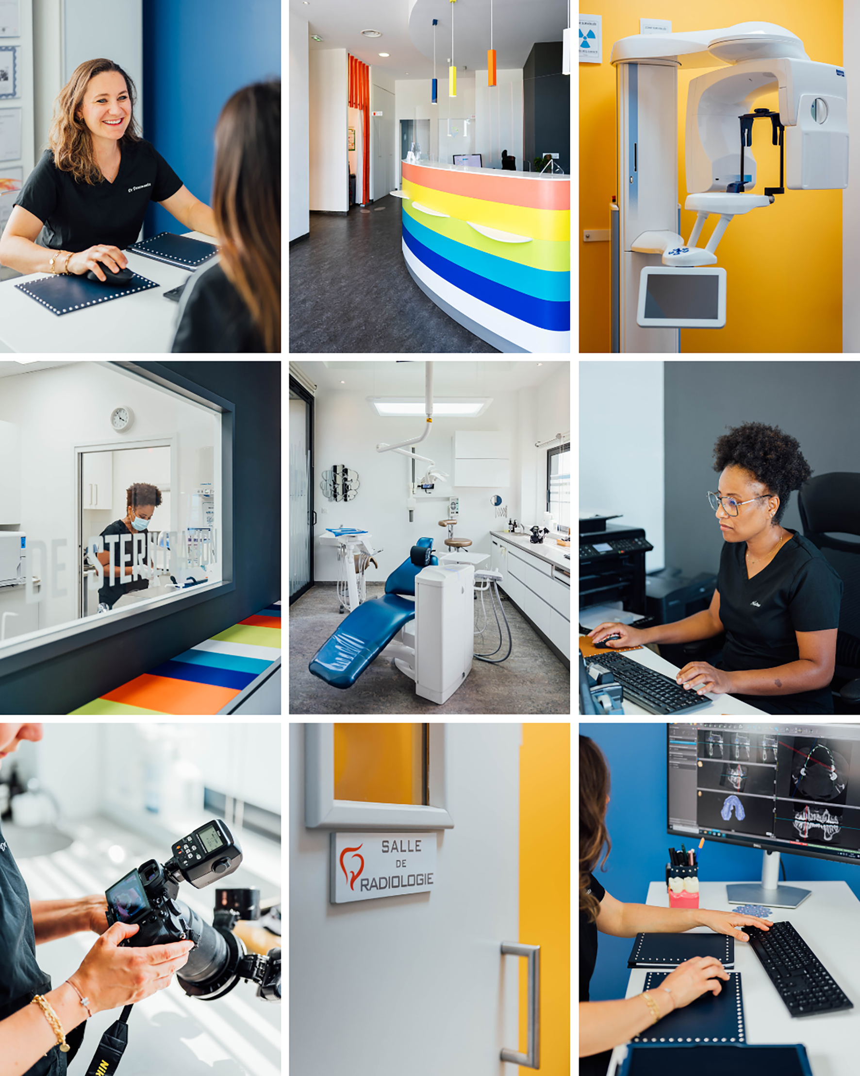 Portrait corporate en cabinet dentaire